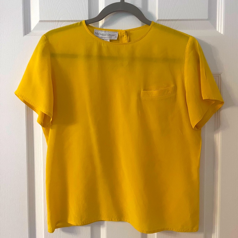 100% Silk Vintage Top